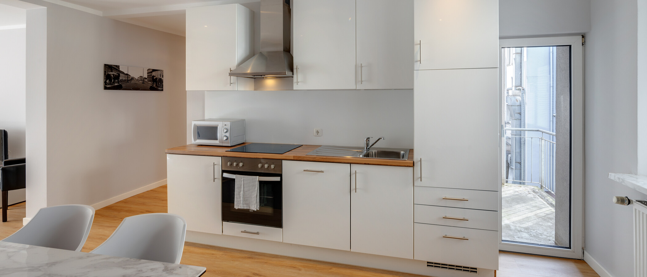 Плоский München Schwabing 02 Кухня 5589