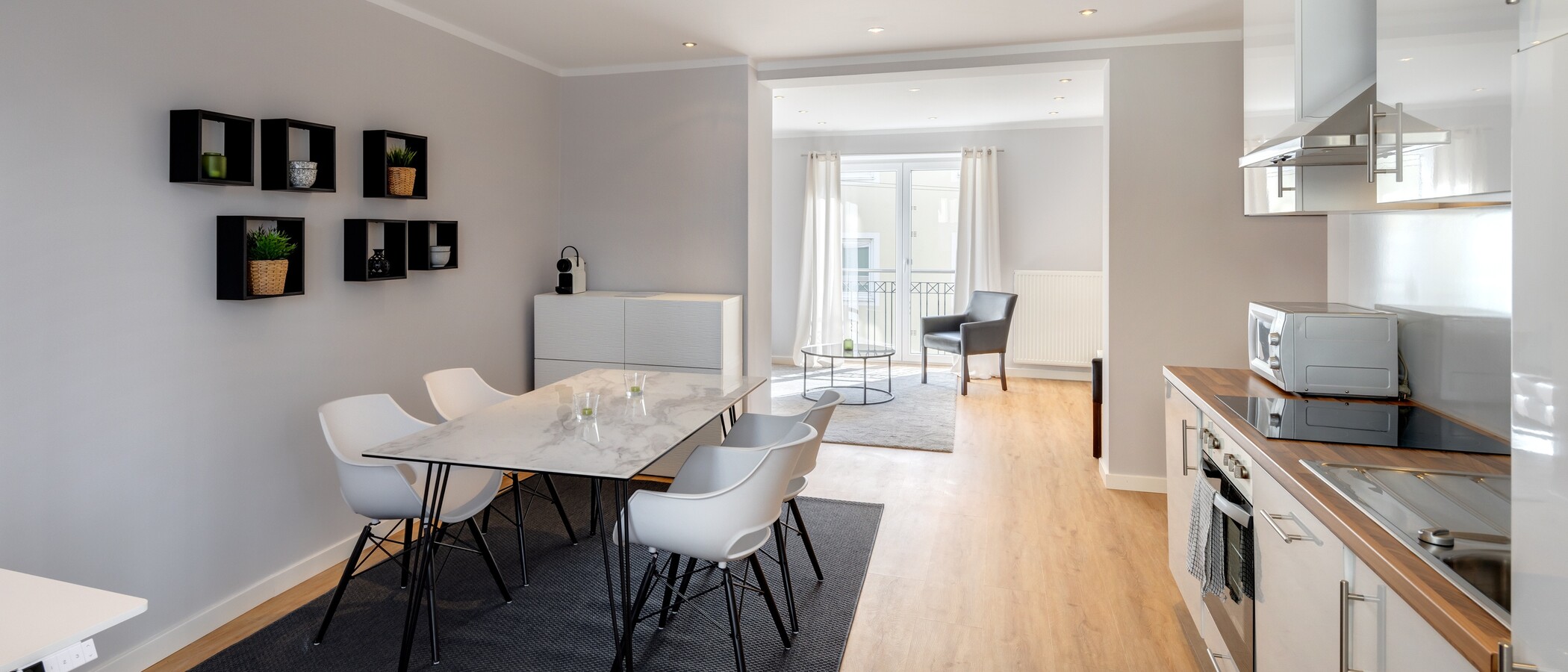 Плоский München Schwabing 04 Кухня 5589