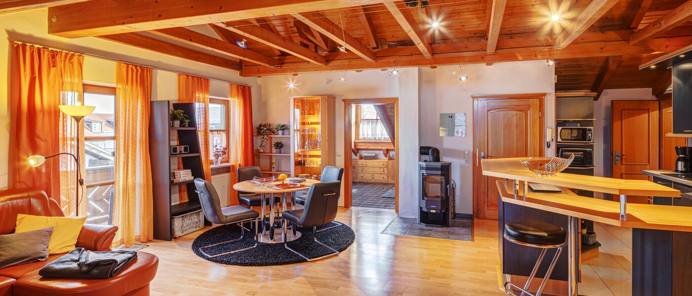 Podstrešno stanovanje München Am Hart 02 Dnevni prostor 5630