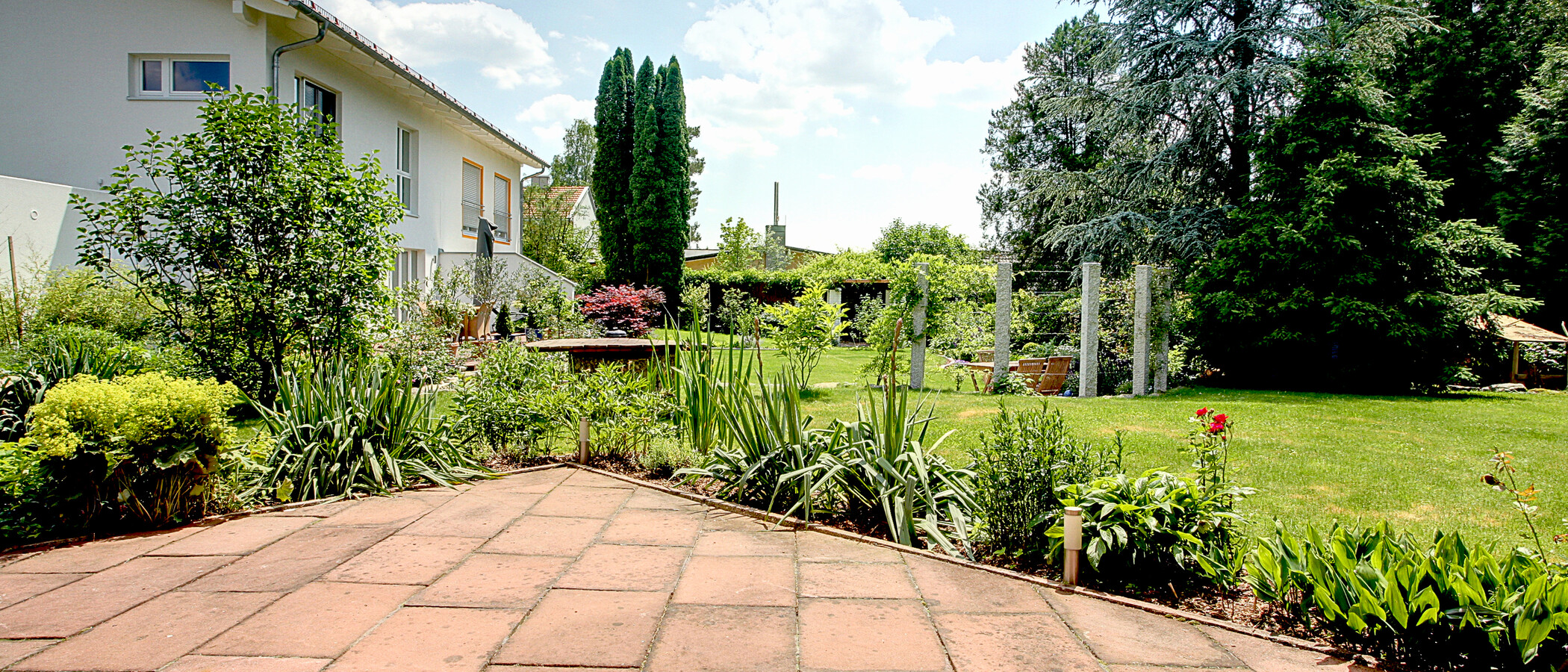 Apartamento com jardim Baierbrunn 03 Terraço 5633