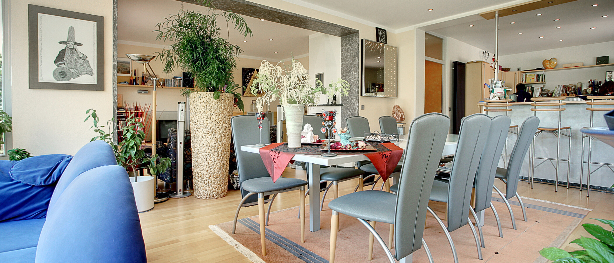 Apartamento com jardim Baierbrunn 06 Área de estar 5633