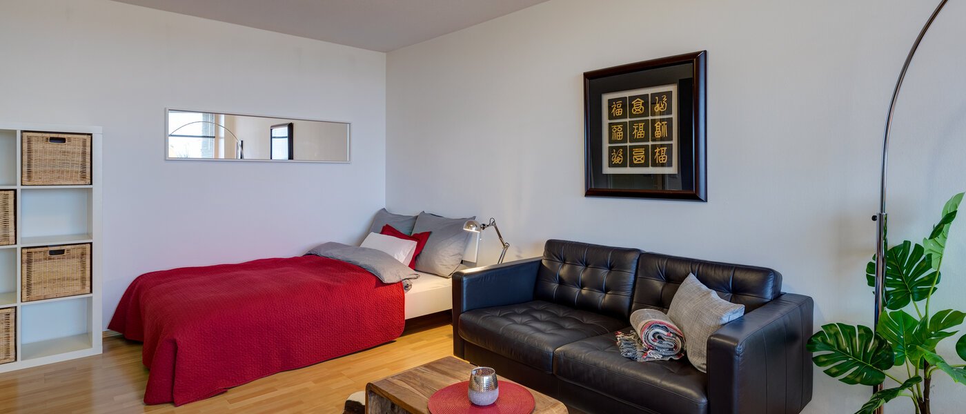 플랫 München Westend 05 거실 공간 5709