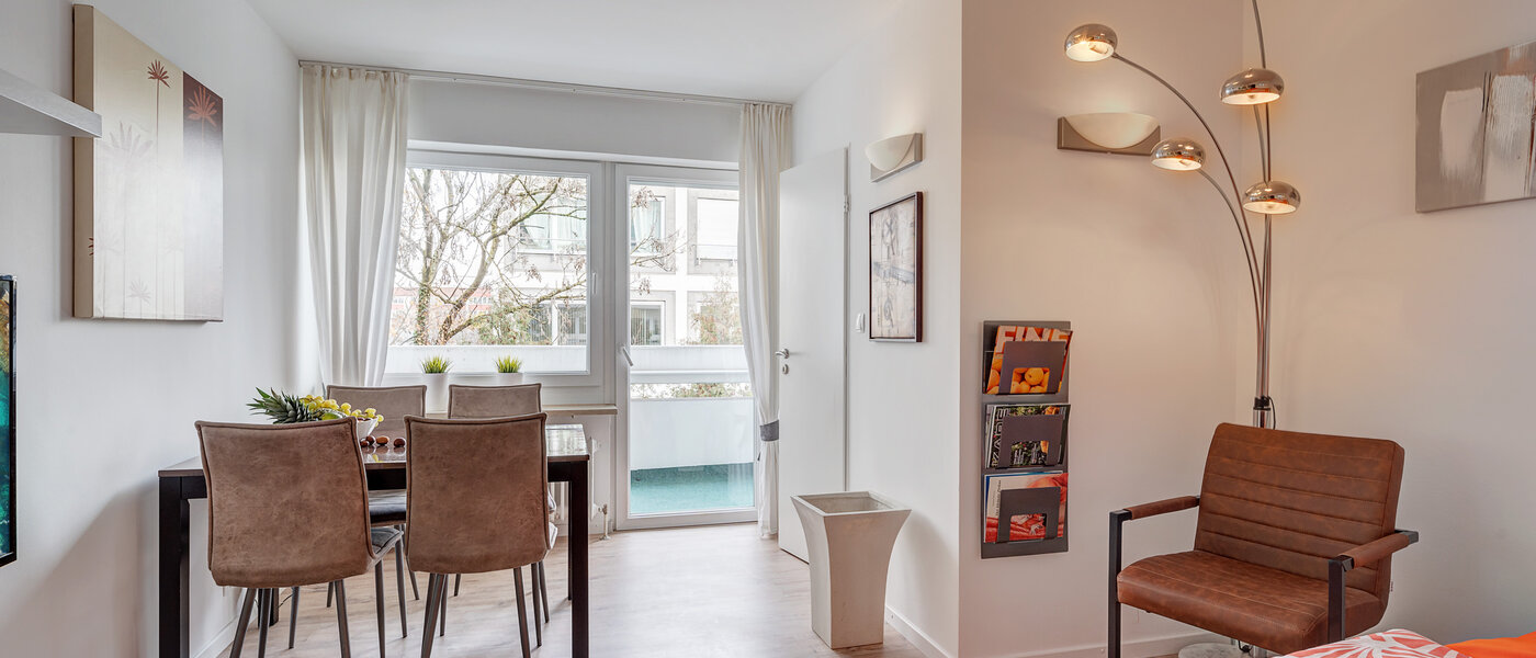 플랫 München Milbertshofen 01 거실 공간 5917