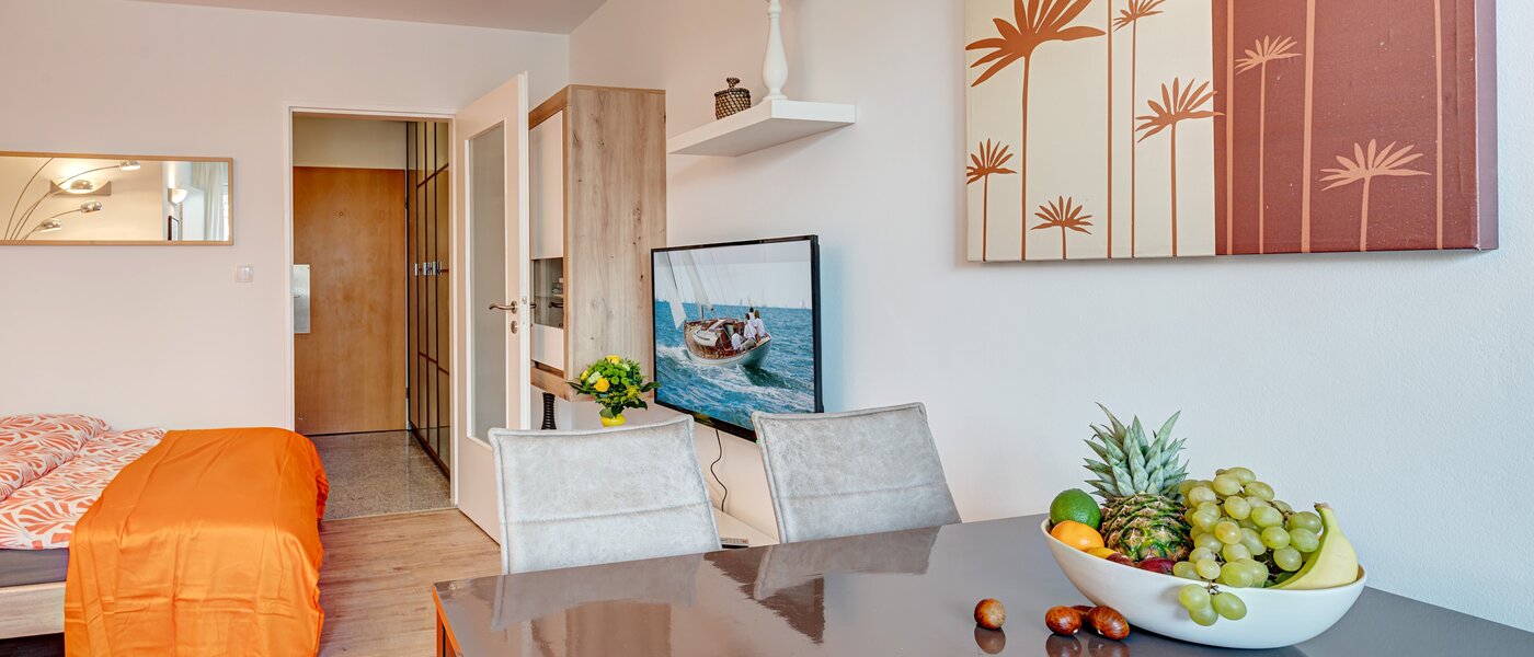 플랫 München Milbertshofen 04 거실 공간 5917