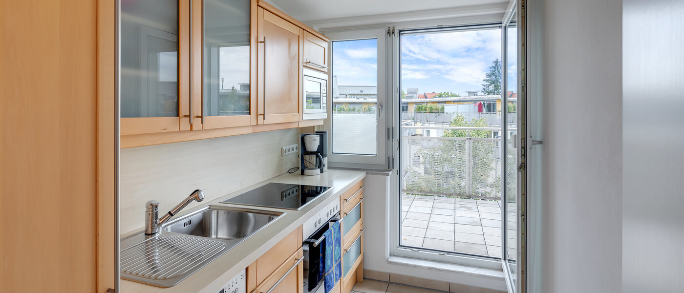 Апартамент с покривна тераса München Sendling-Westpark 01 Кухня 5946