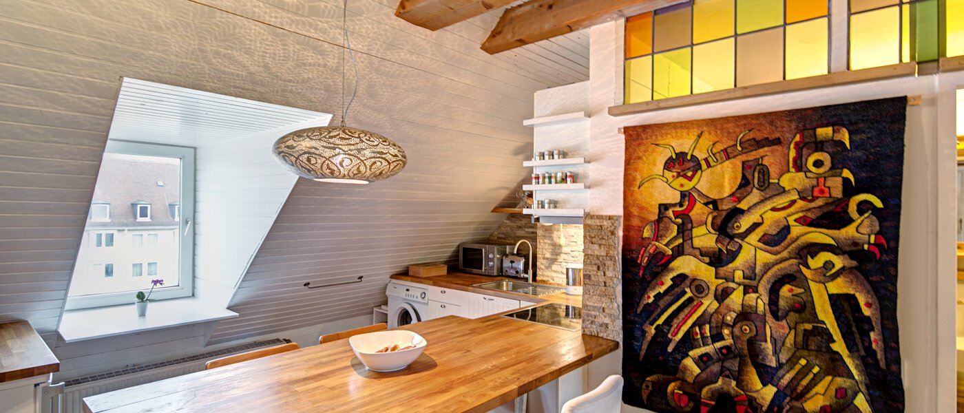 Дворівнева квартира München Neuhausen 01 Кухня 6179