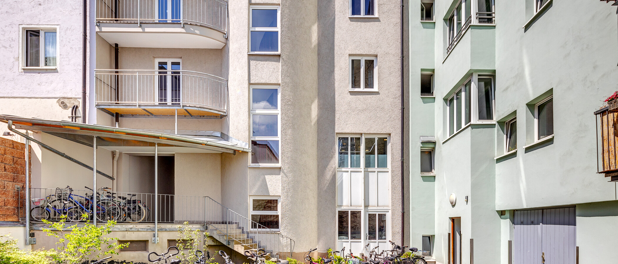 Ploché München Maxvorstadt - Westen 01 Vnitřní nádvoří 6196