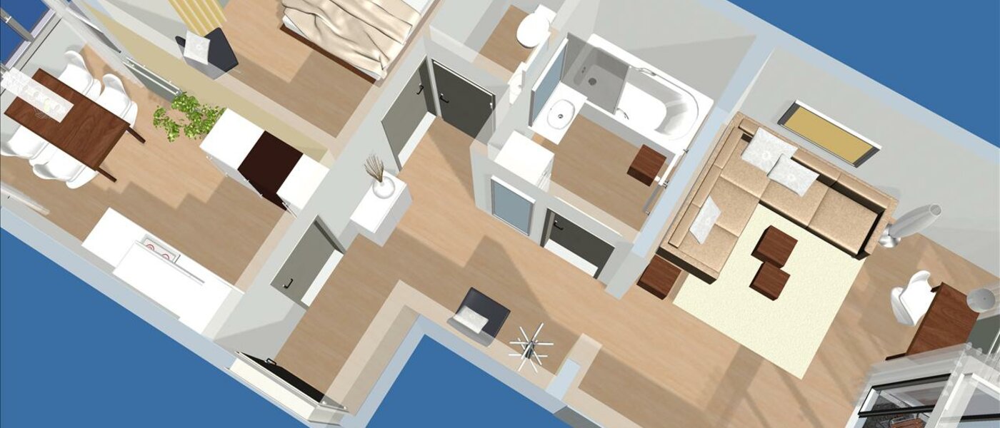 Flad München Schwabing (rechts der Leopoldstraße) 01 Grundplan 6219