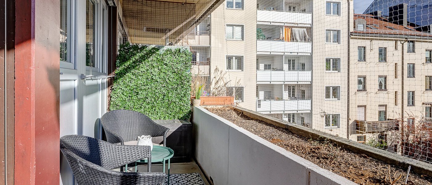 Плосък München Maxvorstadt - Universitätsviertel 01 Балкон 6485