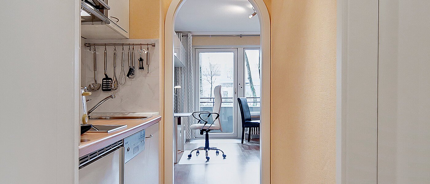 Platt München Milbertshofen 01 Korridor/hallgång 6551