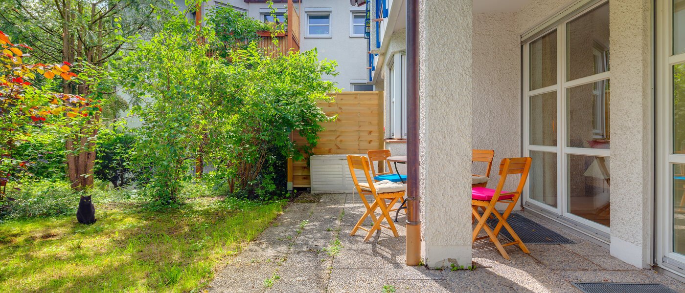 Trädgårdslägenhet München Neuhausen 02 Terrass 6555
