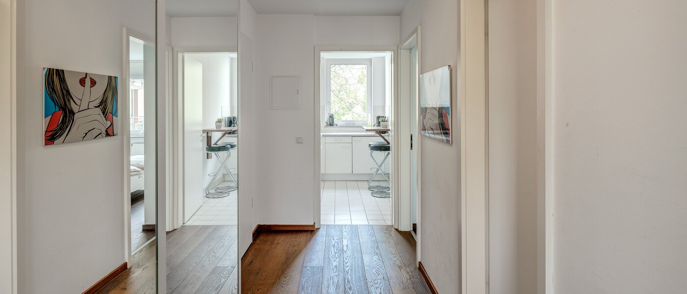 Lapos München Maxvorstadt - Universitätsviertel 02 Folyosó/folyosó 6719