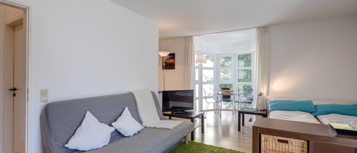 플랫 München Schwanthalerhöhe 02 거실 공간 7367