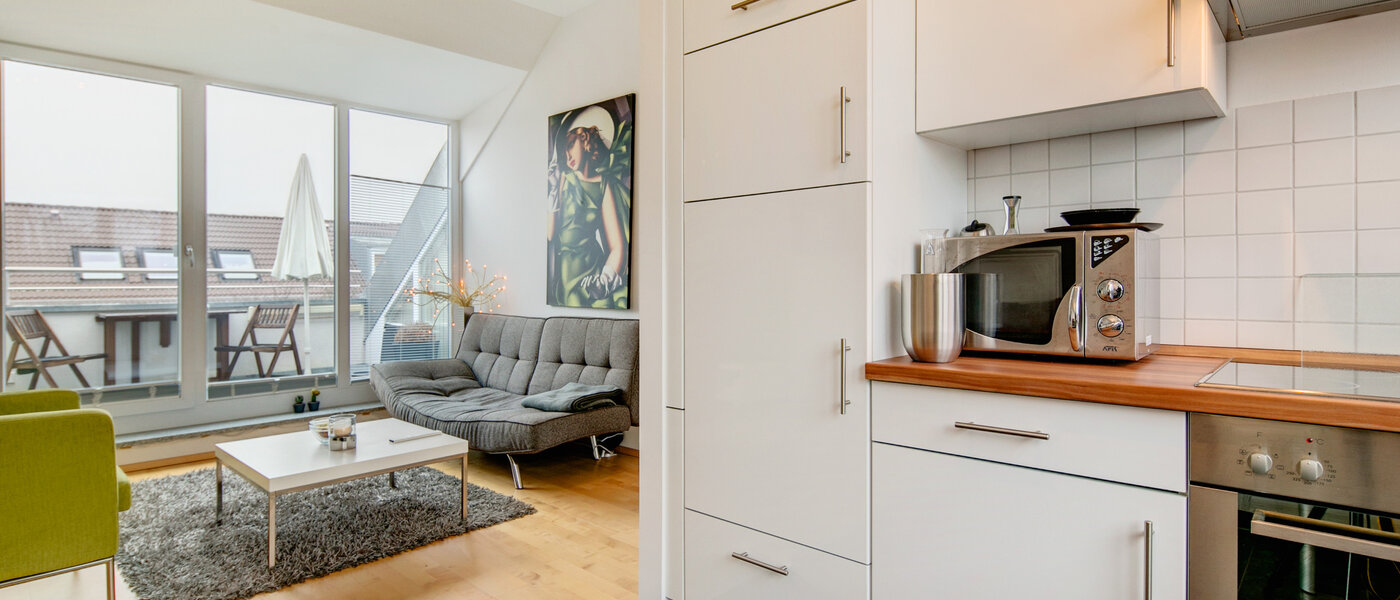 Διαμέρισμα με βεράντα στην ταράτσα München Untermenzing 05 Κουζίνα 7372