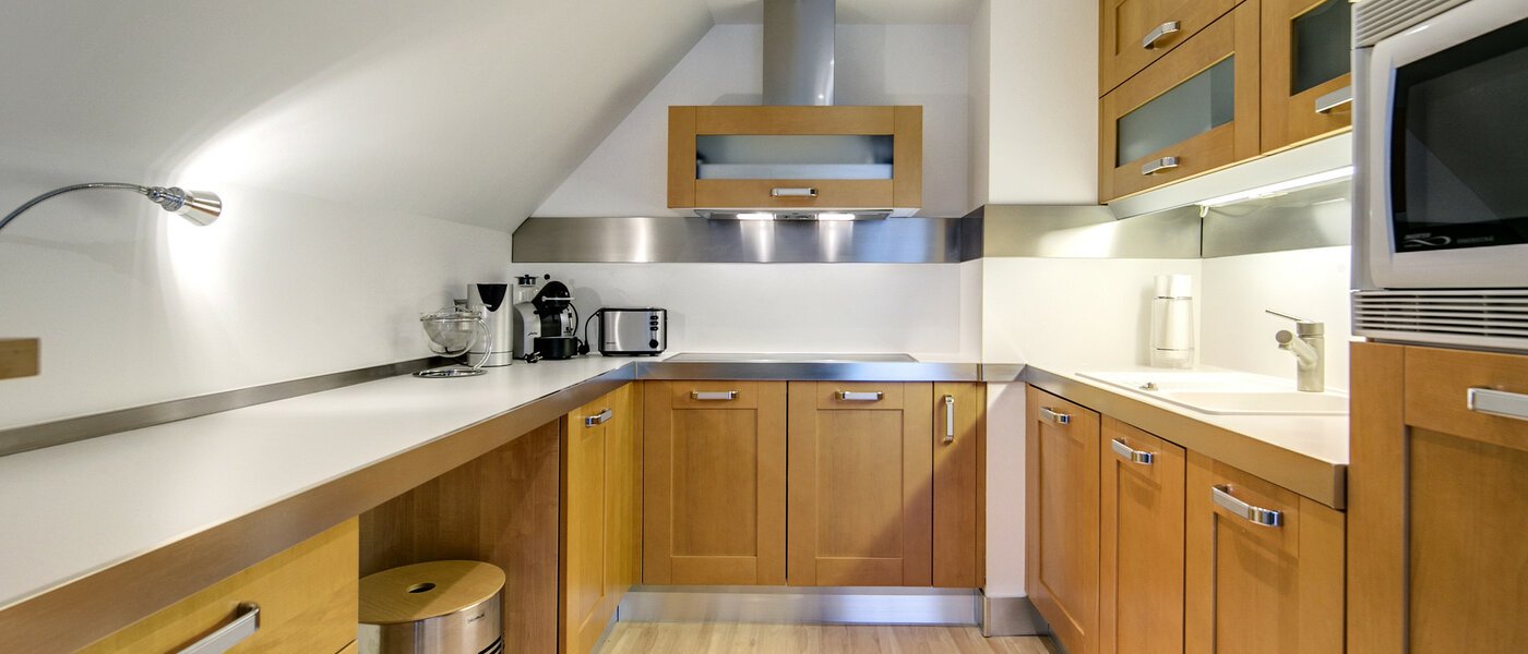 Плоский München Maxvorstadt - Universitätsviertel 02 Кухня 7512