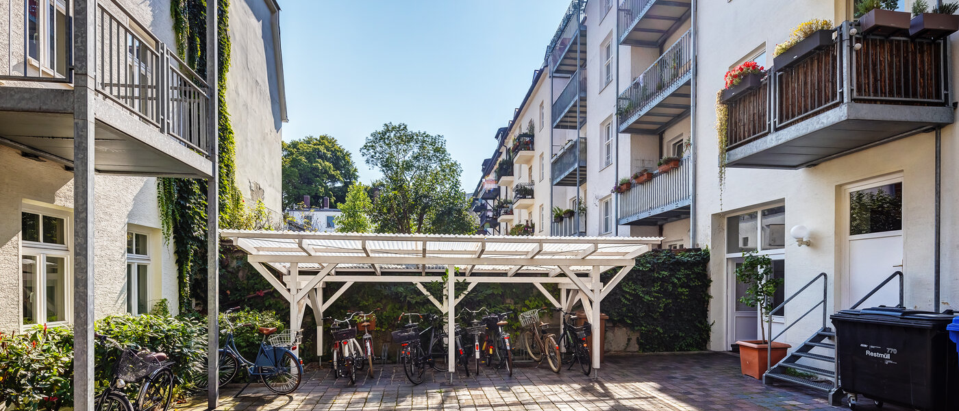 Flat München Haidhausen 02 Indre gårdsplass 7586