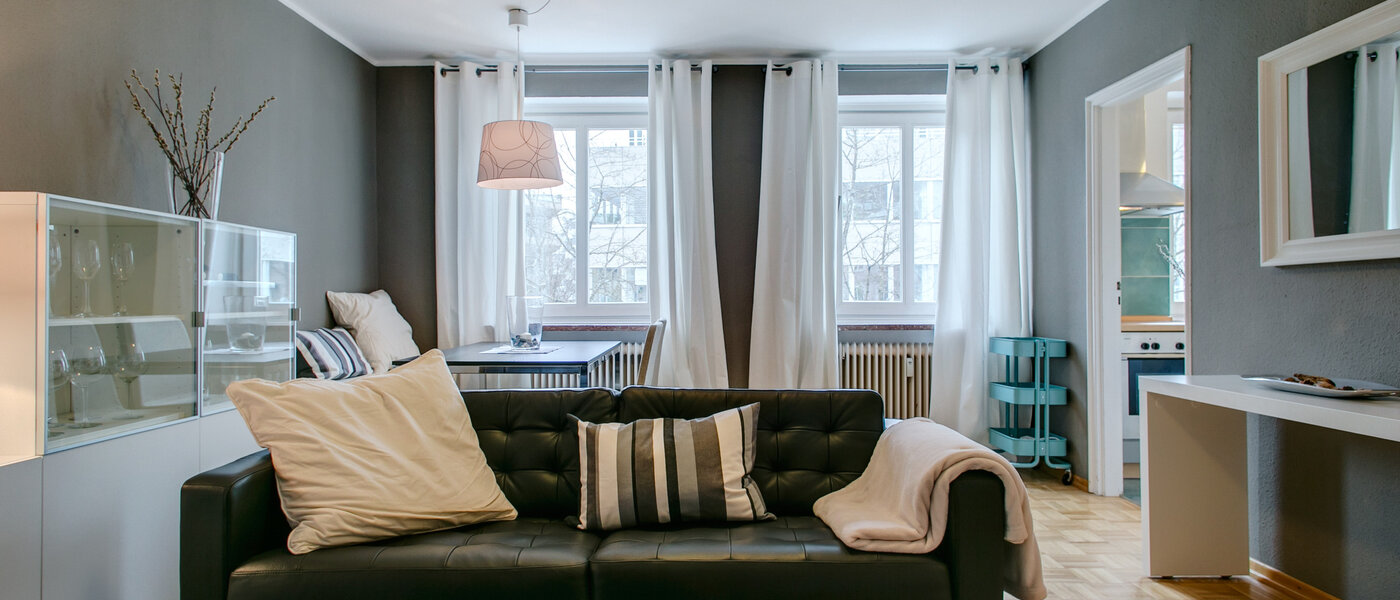 Düz München Giesing 01 Oturma odası 7646