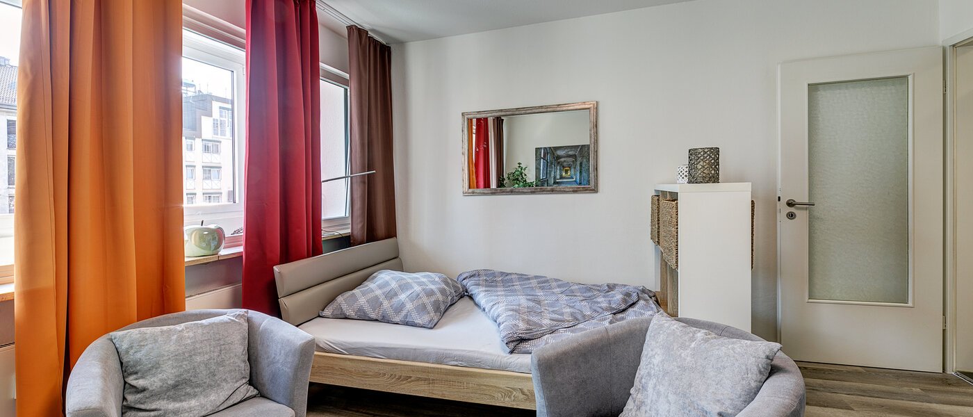 플랫 München Schwabing (links der Leopoldstraße) 01 수면 공간 7687