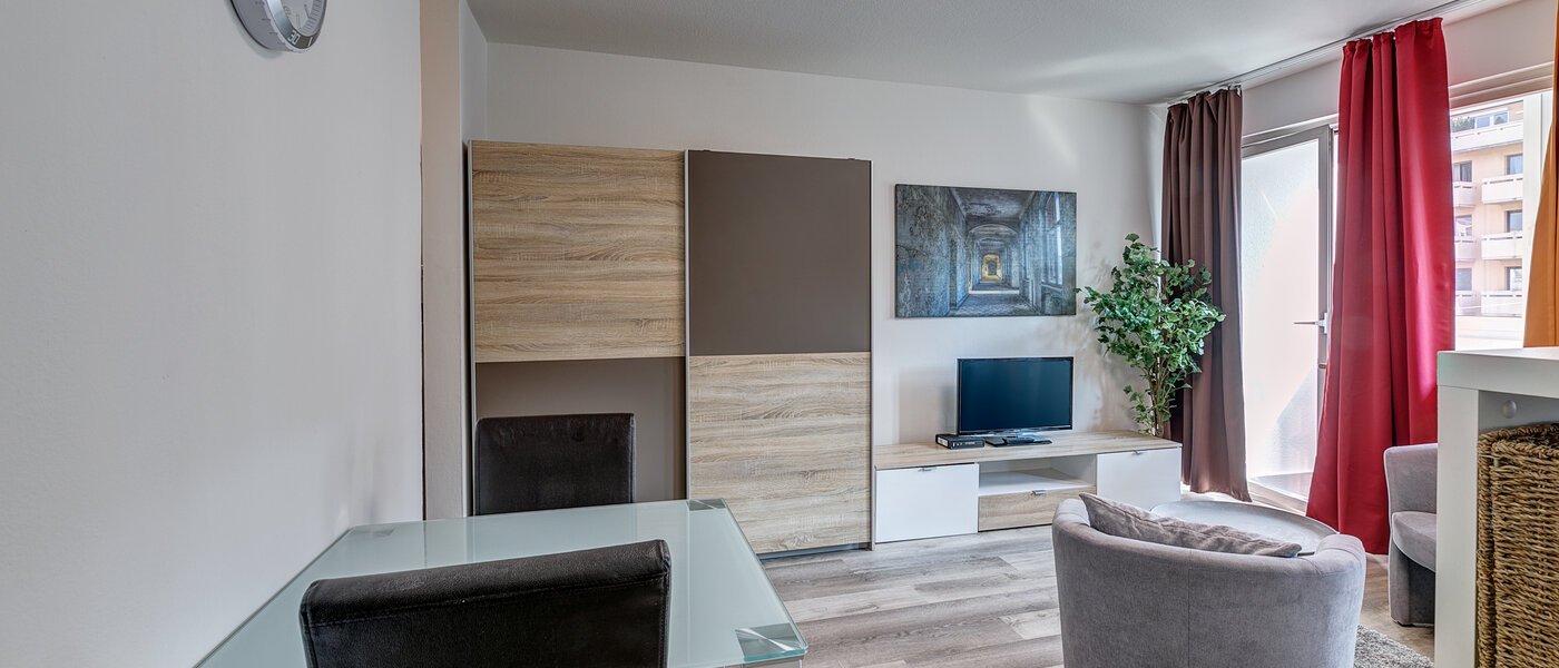 플랫 München Schwabing (links der Leopoldstraße) 02 거실 공간 7687