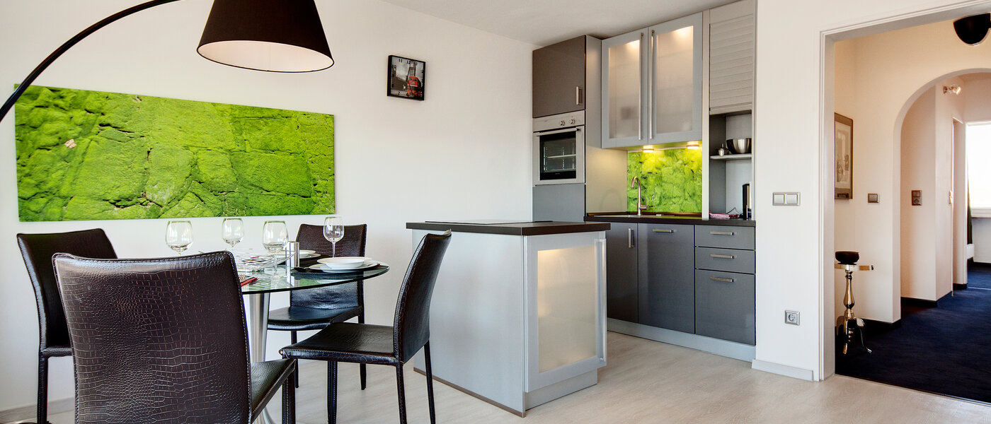 Stanovanje s strešno teraso München Schwabing-West (rund um den Hohenzollernplatz) 01 Kuhinja 7704