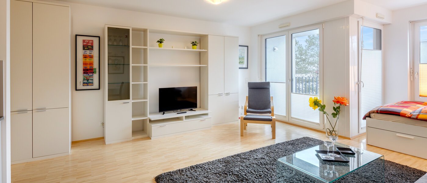 플랫 München Obergiesing 03 거실 공간 8005