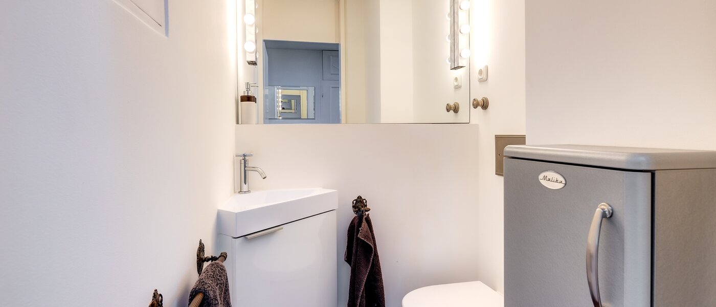 Çatı katı dairesi München Menterschwaige 01 Misafir WC 8181