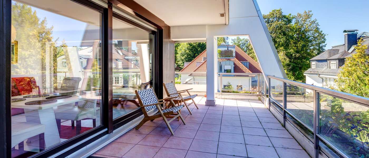 Çatı katı dairesi München Menterschwaige 03 Çatı terası 8181