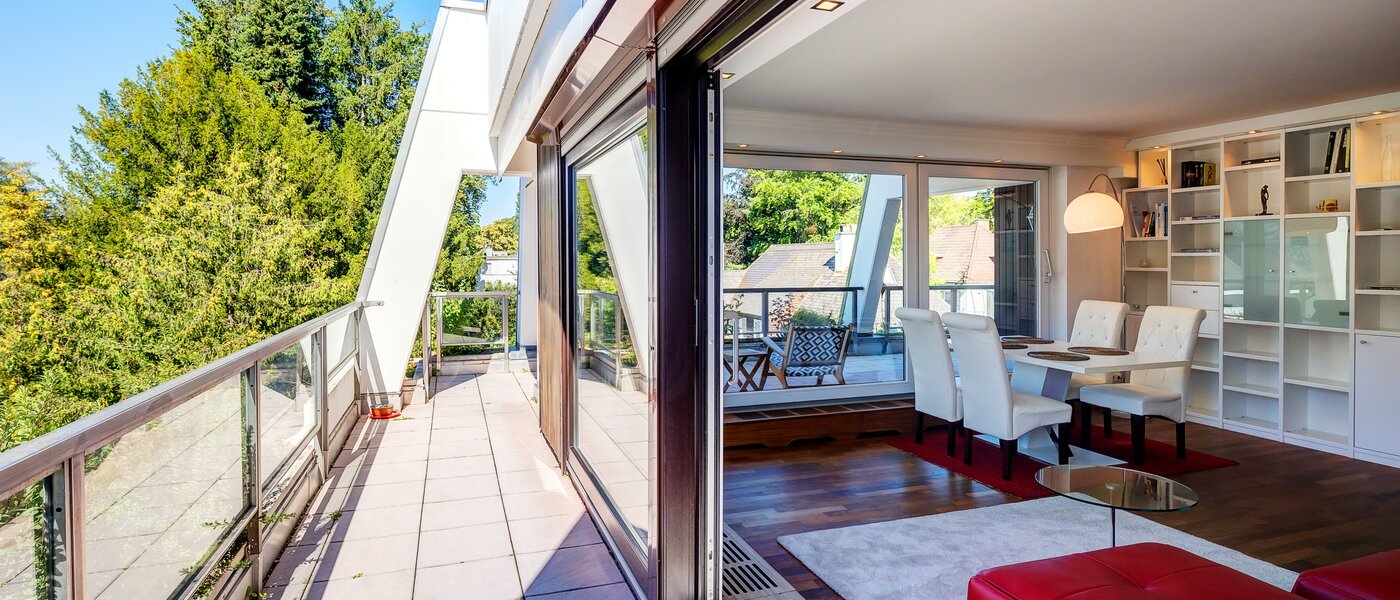 Çatı katı dairesi München Menterschwaige 04 Çatı terası 8181