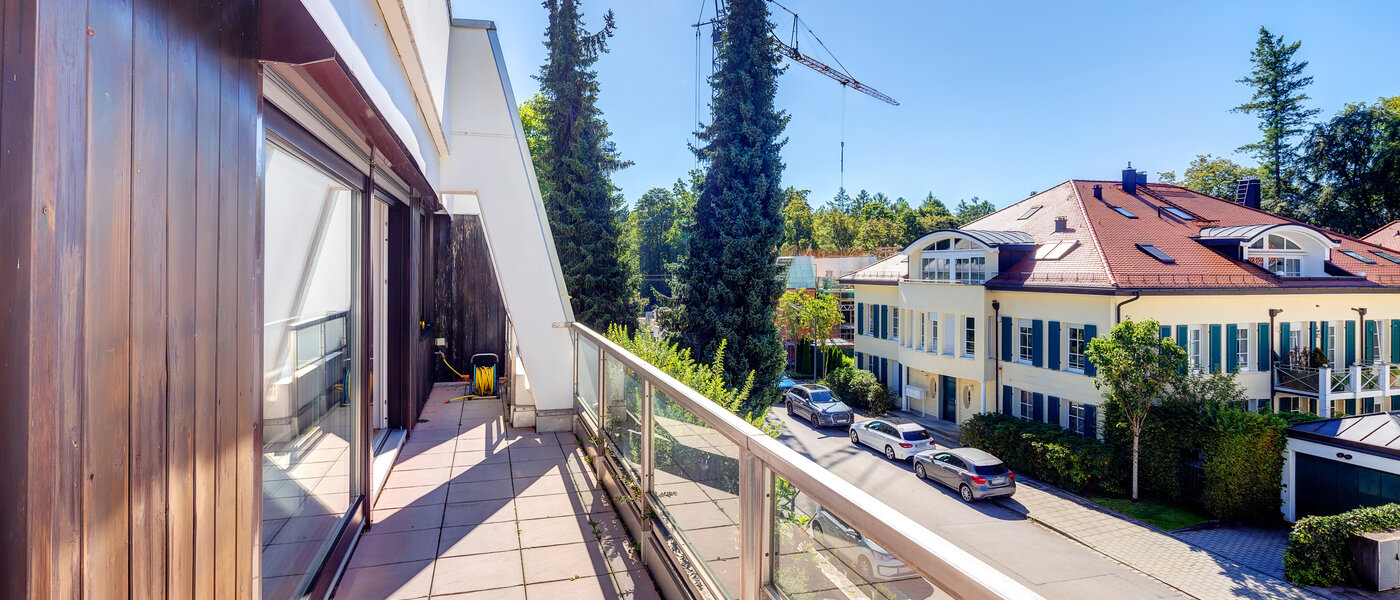 Çatı katı dairesi München Menterschwaige 05 Çatı terası 8181