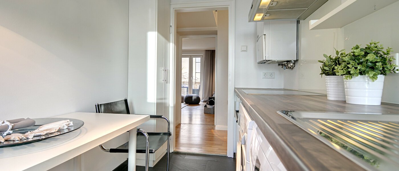 Ravna stran München Maxvorstadt - Universitätsviertel 04 Kuhinja 8243