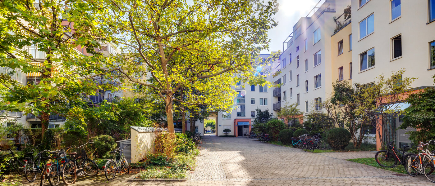 Flad München Maxvorstadt - Universitätsviertel 01 Indre gårdsplads 8264