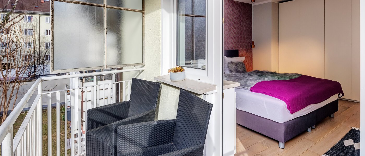 플랫 München Maxvorstadt - Museumsviertel 01 발코니 8504