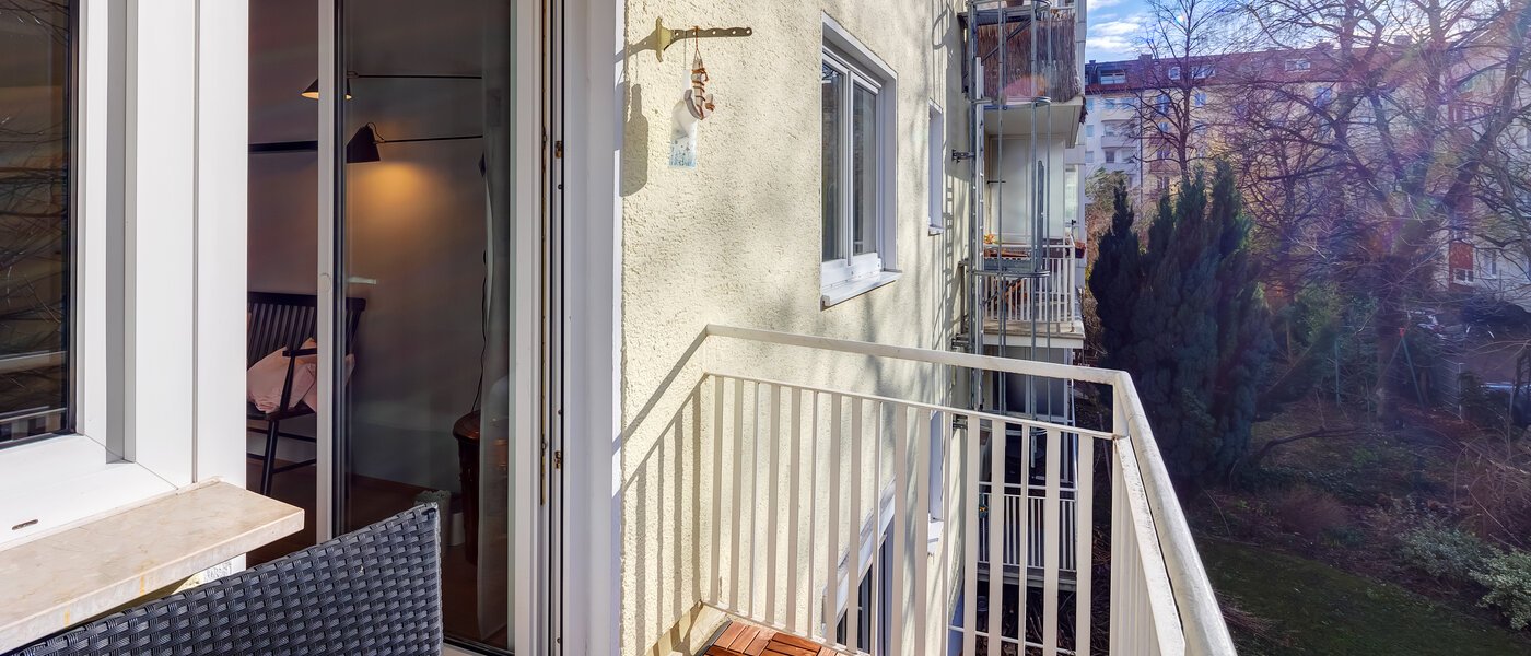 플랫 München Maxvorstadt - Museumsviertel 03 발코니 8504