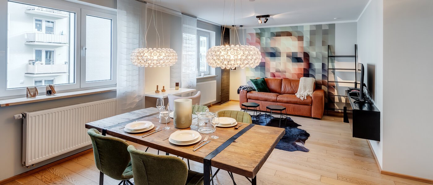 플랫 München Maxvorstadt - Museumsviertel 02 거실 공간 8504