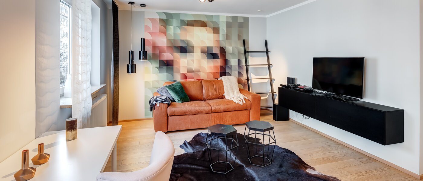 플랫 München Maxvorstadt - Museumsviertel 03 거실 공간 8504