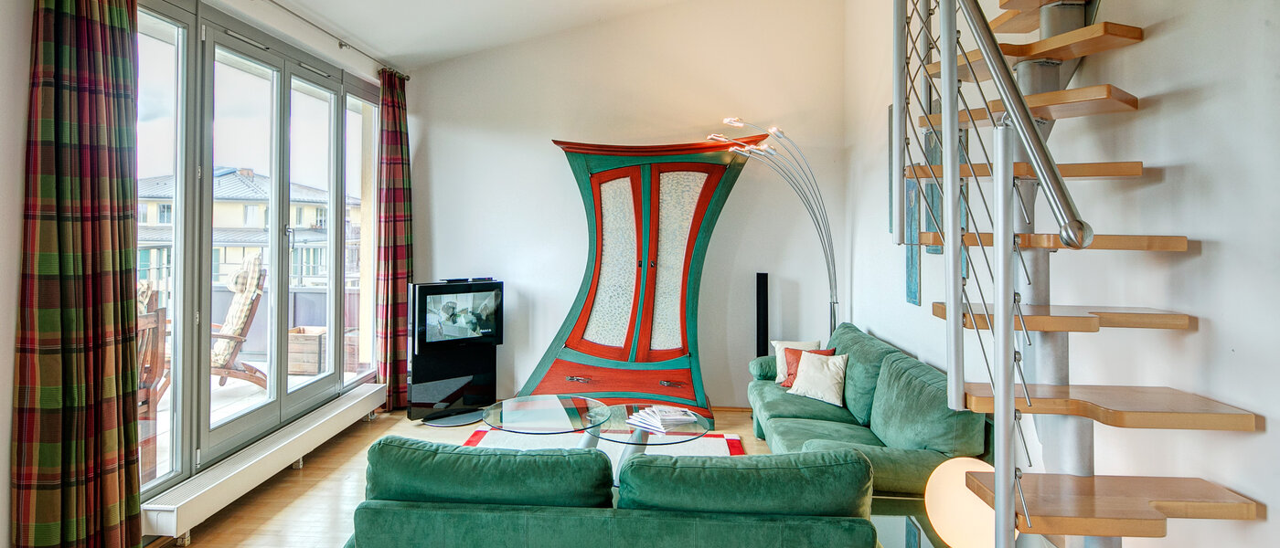 Галерия апартамент München Moosach 01 Living 8607