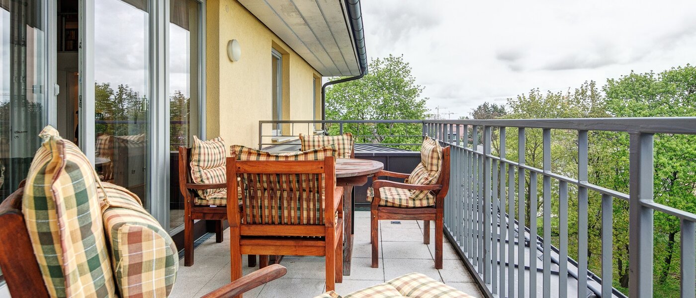 Галерия апартамент München Moosach 01 Тераса 8607