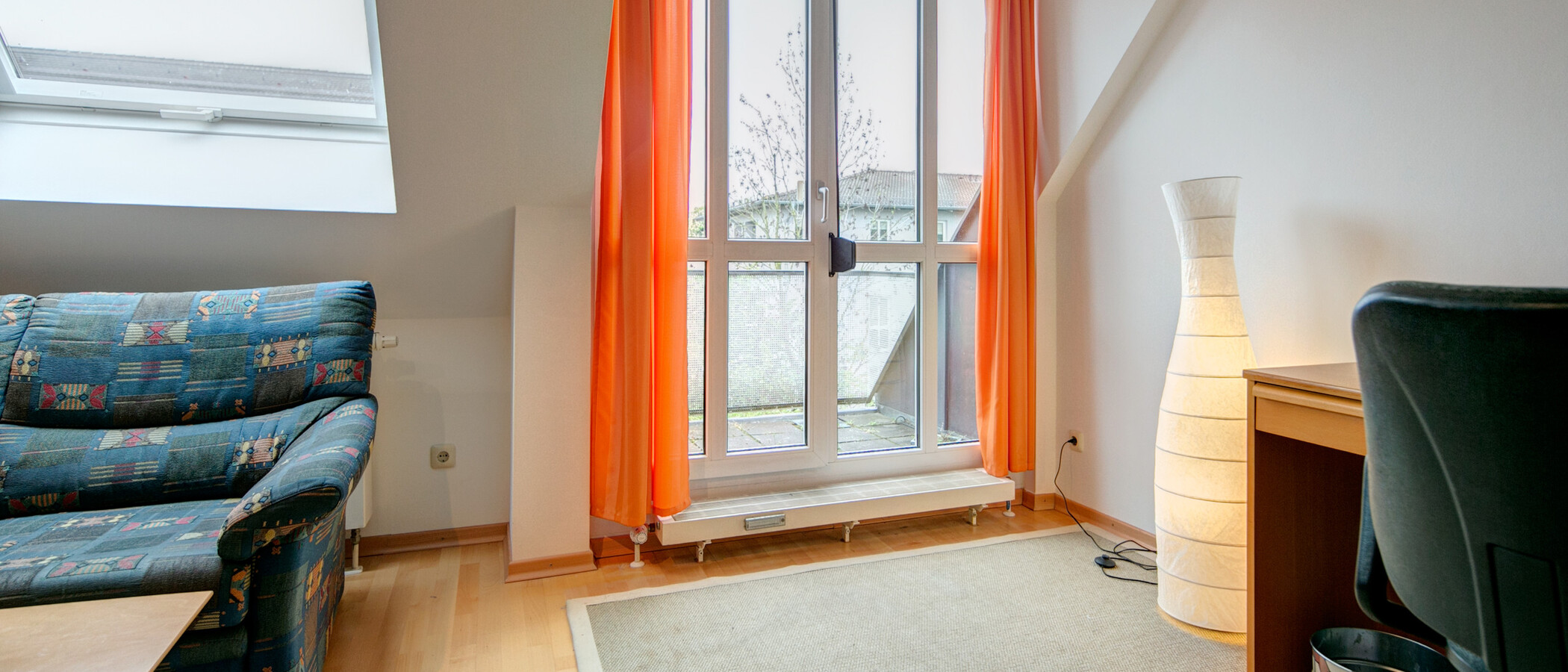 Tetőtéri lakás München Moosach 02 Erkély 8631