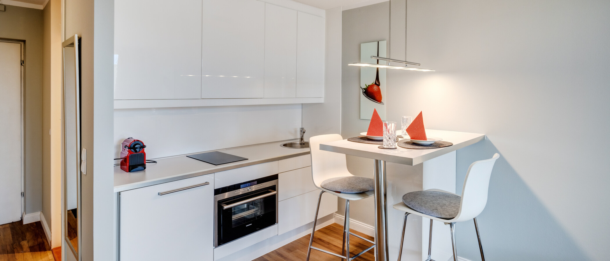 Плосък München Schwabing-Nord (zw. Leopoldstraße & Englischen Garten) 01 Кухня 8728