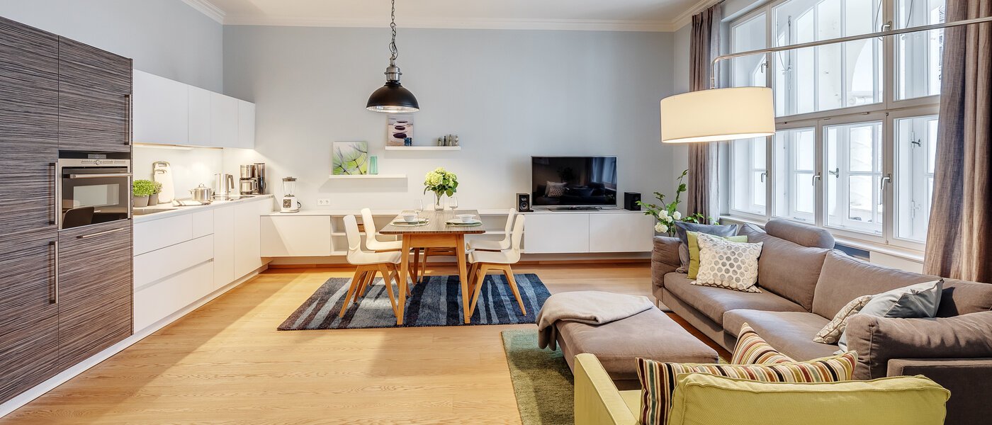 Ploché München Schwabing 02 Obývací prostor 8837