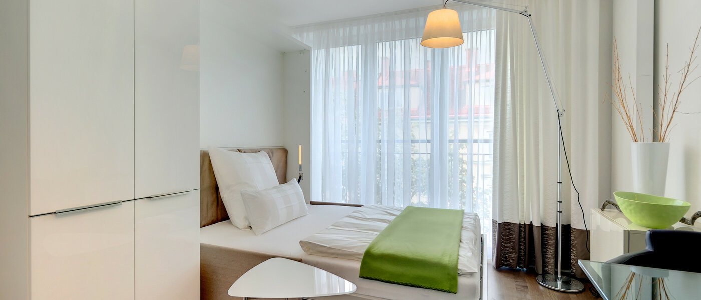 플랫 München Schwabing (rechts der Leopoldstraße) 01 수면 8867