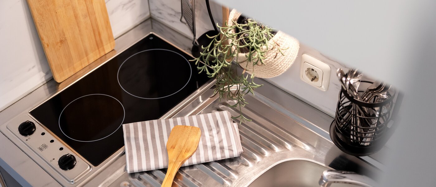 Плоский München Maxvorstadt - Universitätsviertel 02 Кухня 8924