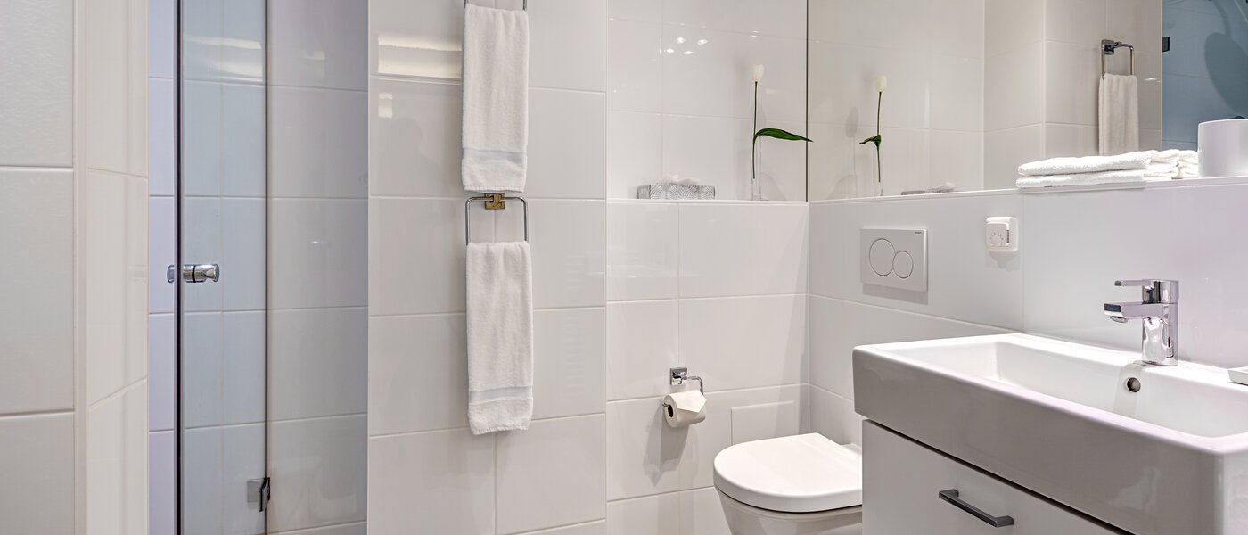 Stanovanje s strešno teraso München Altstadt 01 Kopalnica 9009