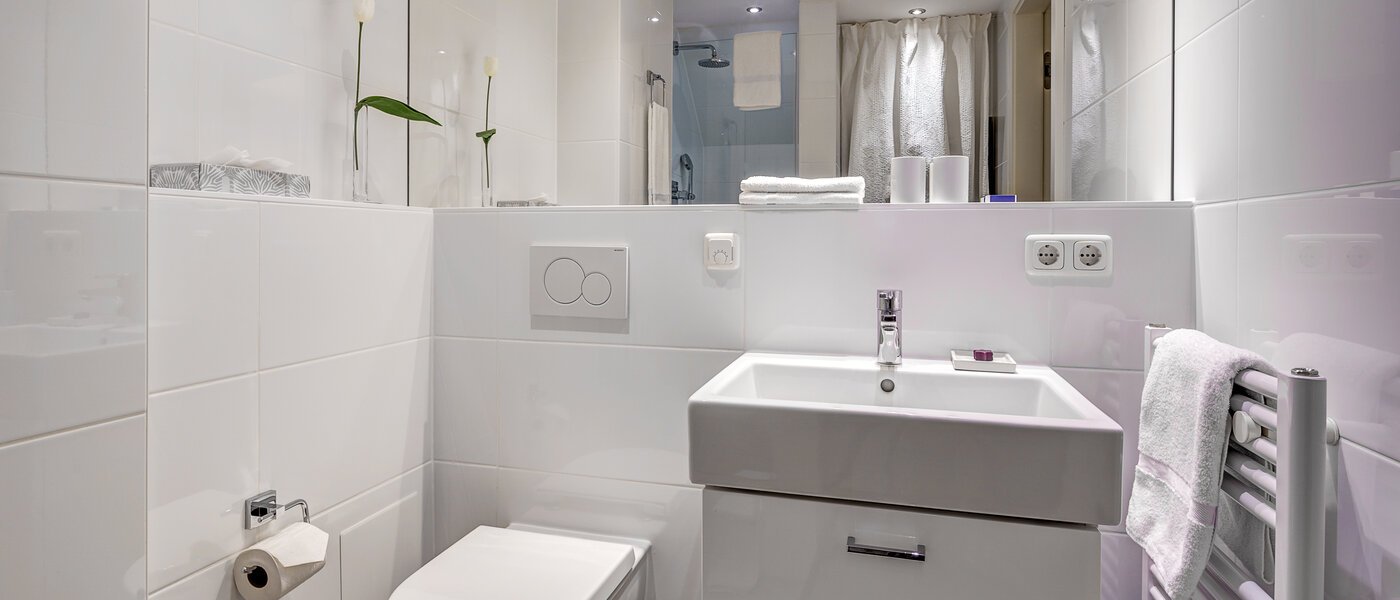 Stanovanje s strešno teraso München Altstadt 02 Kopalnica 9009