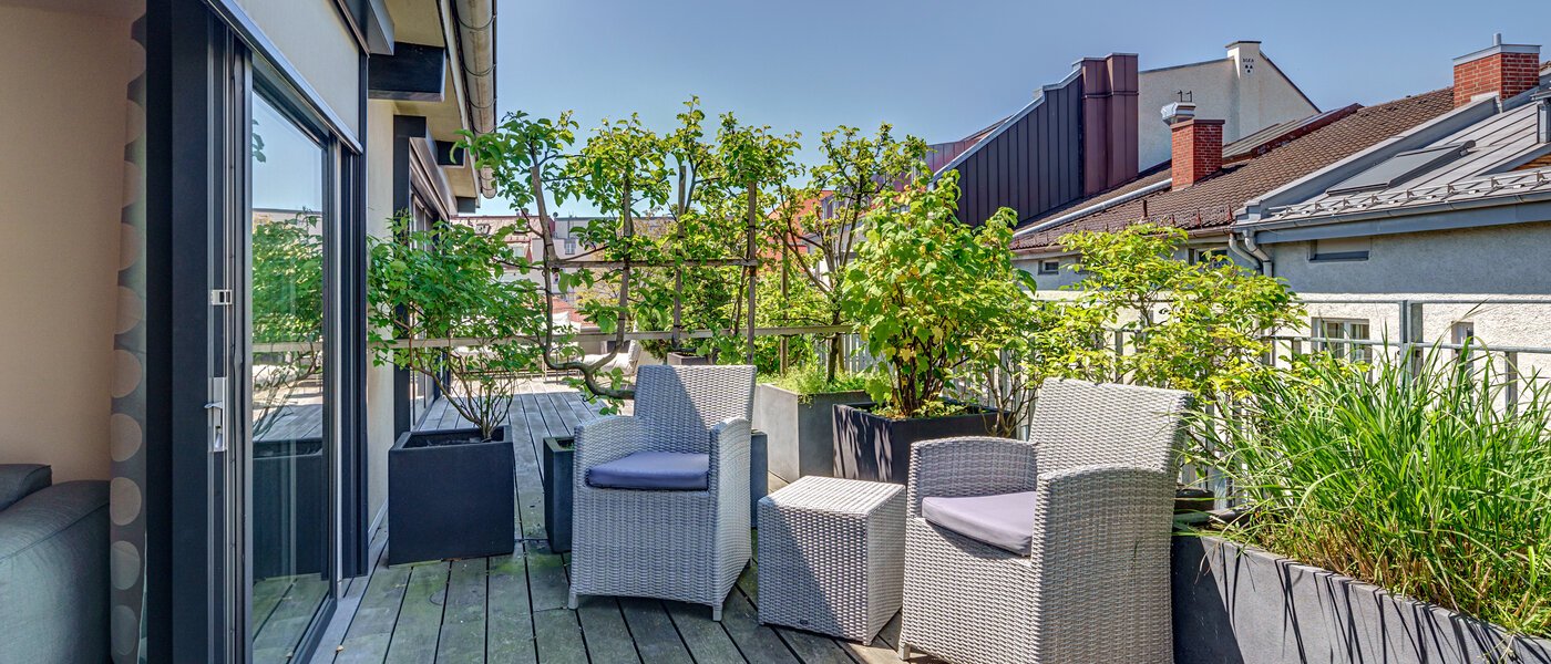 Stanovanje s strešno teraso München Altstadt 01 Strešna terasa 9009