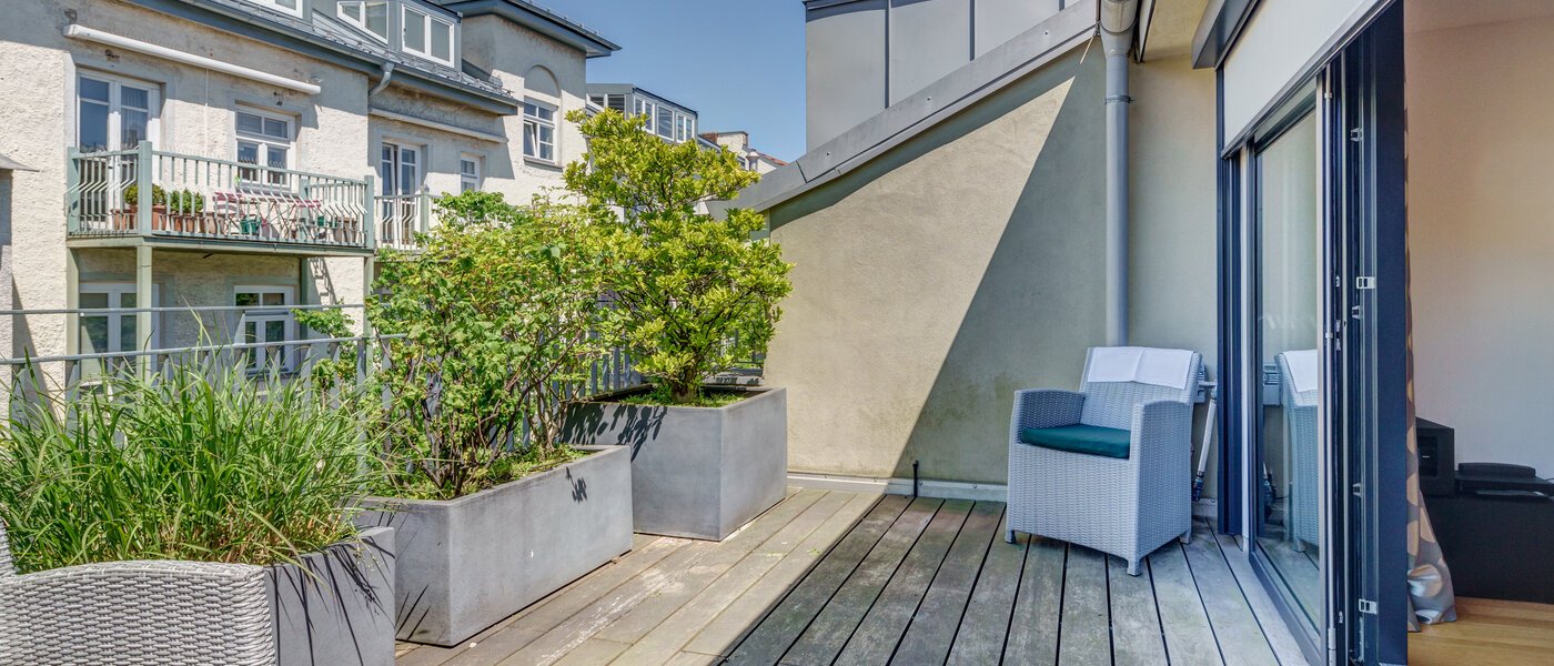 Stanovanje s strešno teraso München Altstadt 03 Strešna terasa 9009