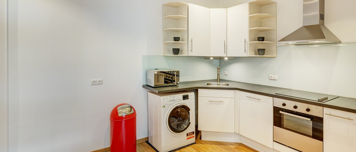 Плоский München Schwabing-West (rund um den Hohenzollernplatz) 03 Кухня 9021