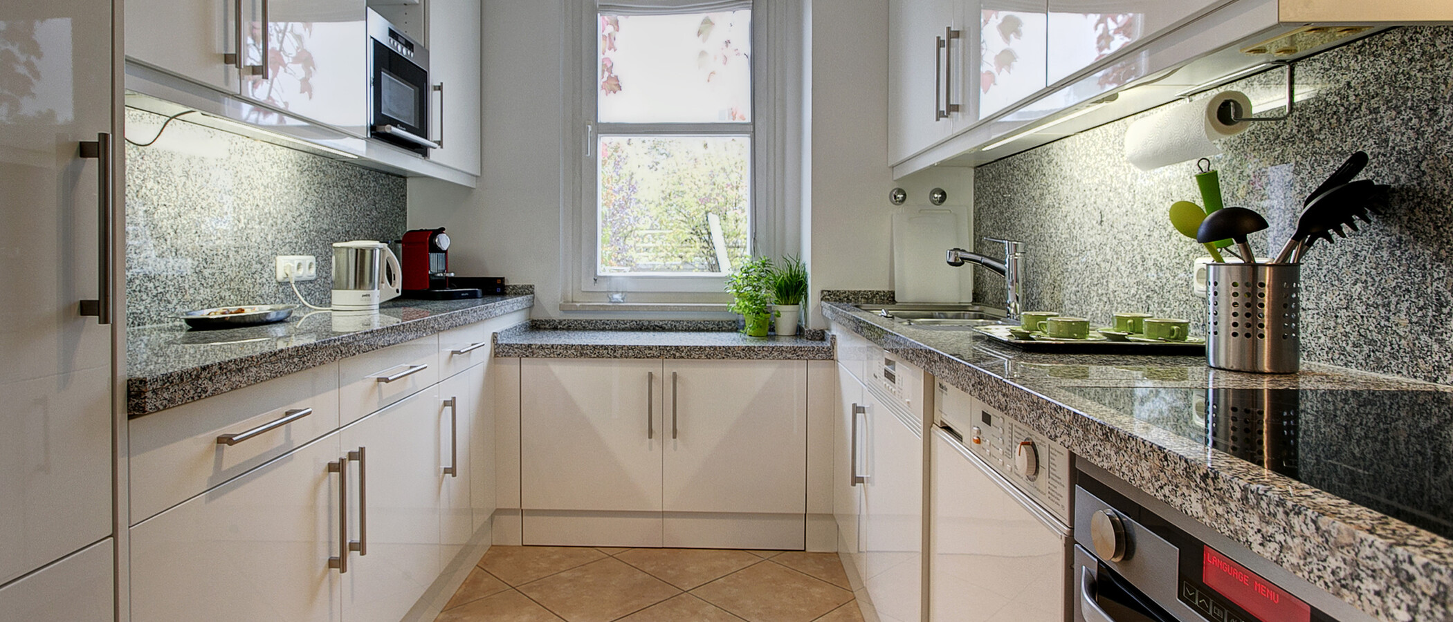 Apartamento com terraço no telhado München Arabellapark 01 Cozinha 9024