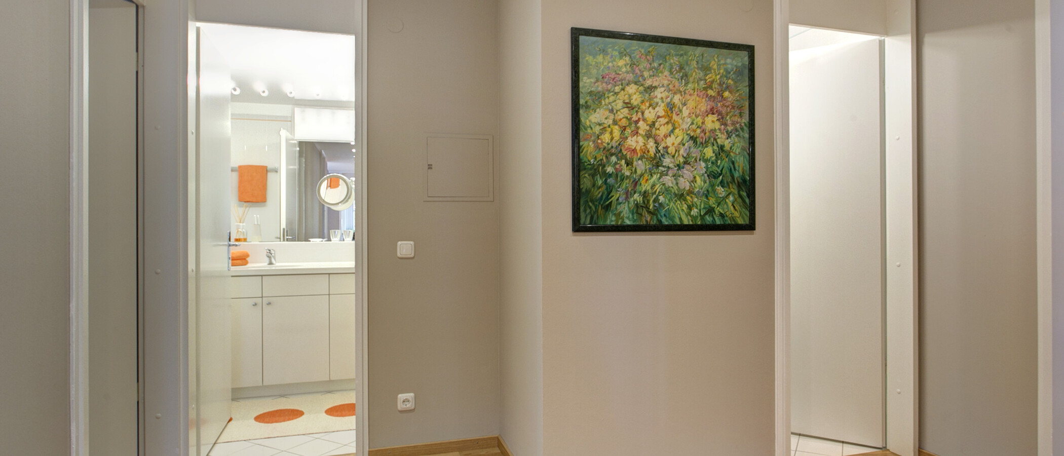 Apartamento com terraço no telhado München Arabellapark 02 Corredor/passagem 9024