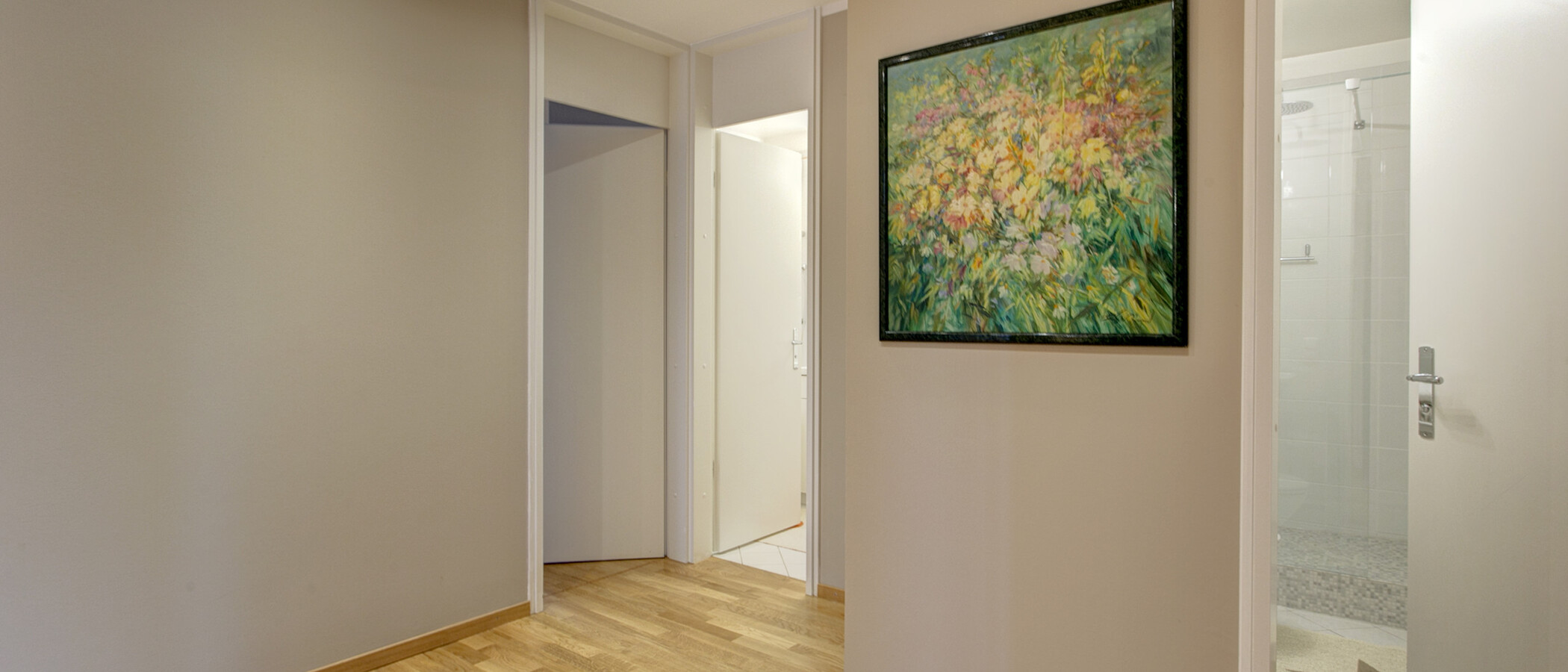 Apartamento com terraço no telhado München Arabellapark 04 Corredor/passagem 9024